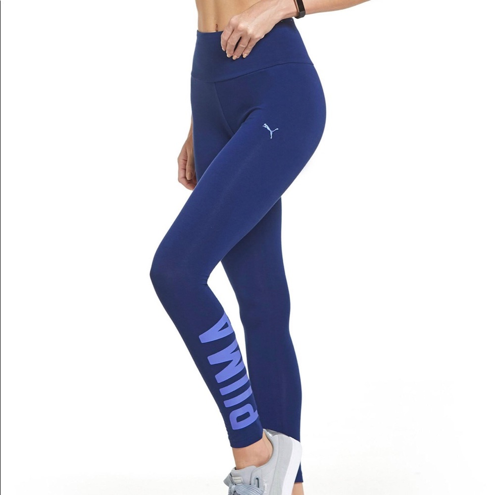 Puma blue leggings Medium size